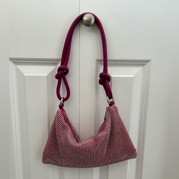 Pink Rhinestone Shoulder Bag - Picture 2 of 3